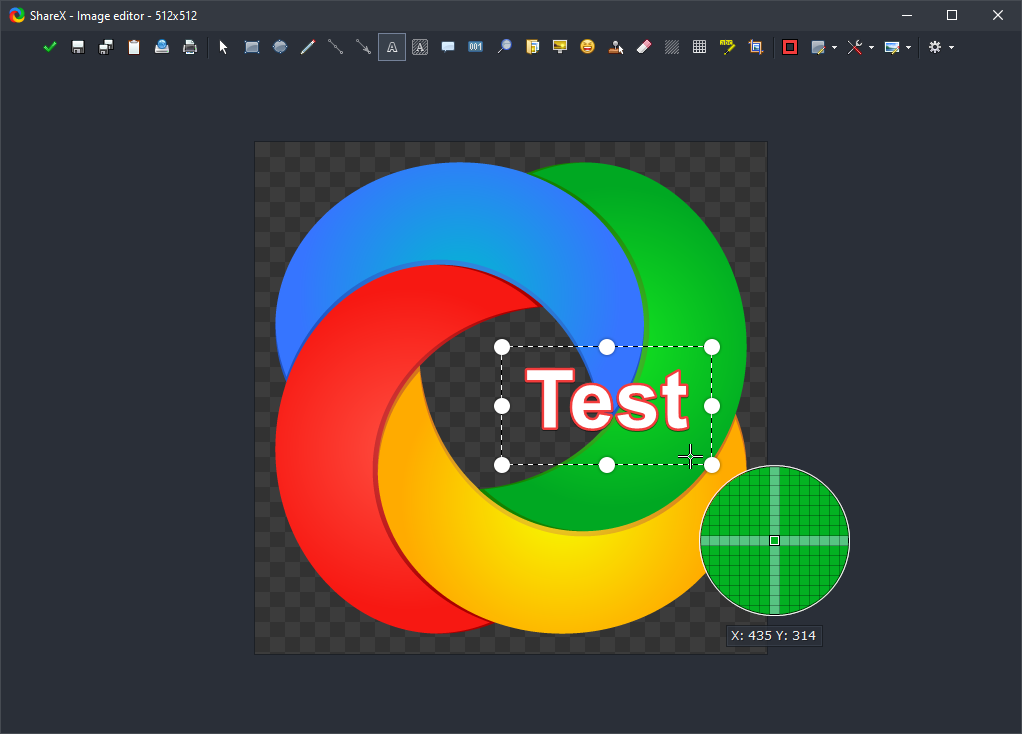 ShareX image editor screenshot